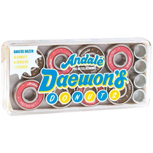 Andale 8mm Daewon's Donut Box Pro Rated Precision Skateboard Bearings