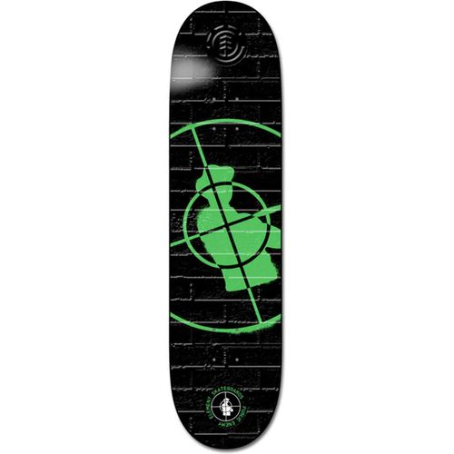 Element Public Enemy Stencil Skateboard Deck