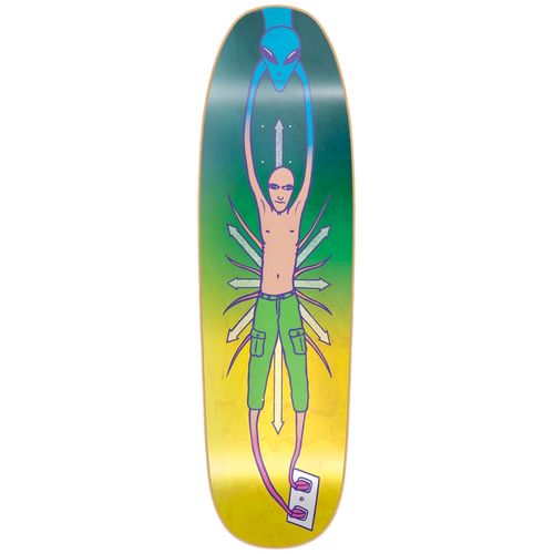 New Deal Mike Vallely Alien HT Neon Skateboard Deck