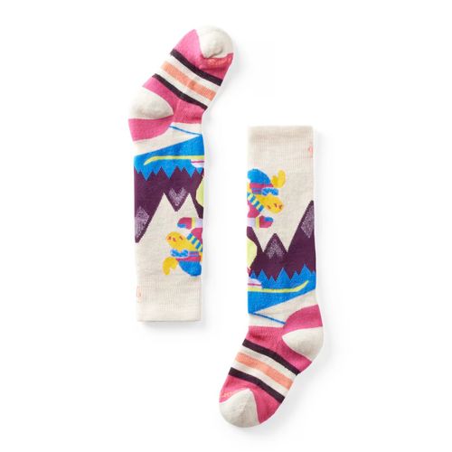 Smartwool Kids' Wintersport Full Cushion Mountain Moose Pattern Over the Calf Socks