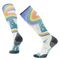 SkiRainbowTrailsPrintOverTheCalfSocks